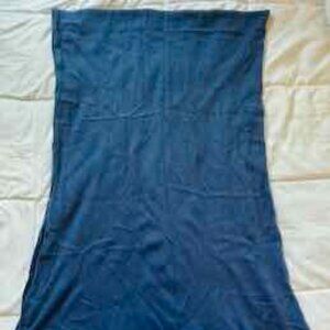 C by Bloomingdales Navy Cashmere Travel Wrap
